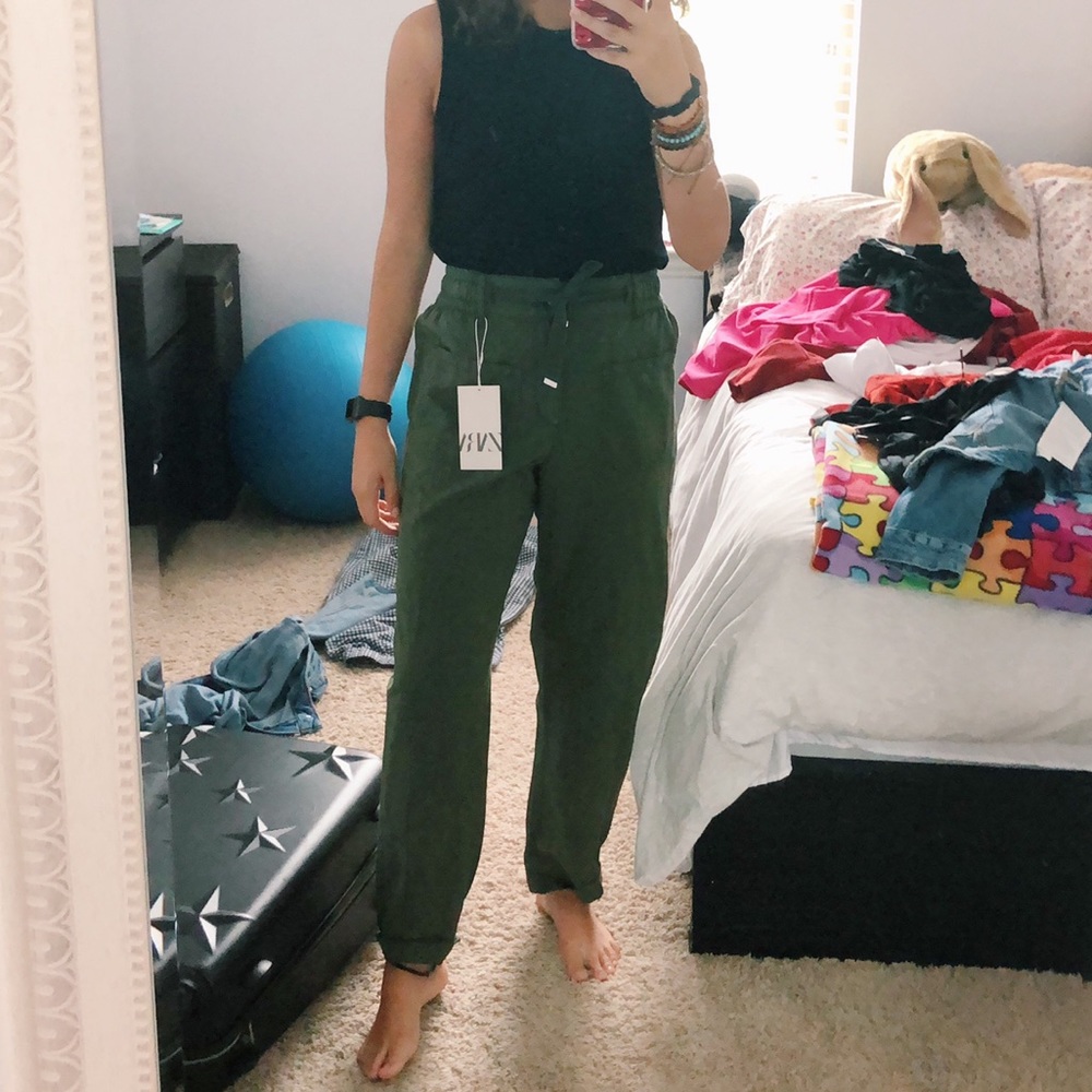 Green pants